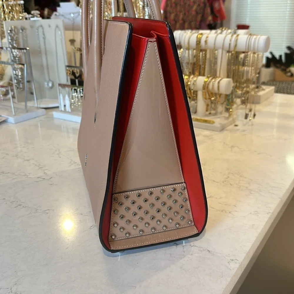 Christian Louboutin red 2 way satchel/crossbody bag